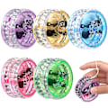 Miniatyrbillede 1 af 4: 10 stk LED Yo-yo Legetøj Lys Op Yo-yo Responsiv Bold Legetøj Sjov Underholdende Legetøj (tilfældig Farve)Tilfældig Farve5X5X3CM Random Color 5X5X3CM