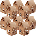 Miniatyrbillede 2 af 2: 10 stk. Sødkasse Party Favors Beholdere Husformet Gaveæsker Små Gaveæsker 8x7.5cm 8x7.5cm