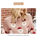 Miniatyrbilde 5 av 5: Julegensere for kvinner med lange ermer, myke gensere med julemotiver grey Children's clothing 120