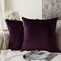 Miniatyrbild 1 av 5: Set med 2 Dekorativa Sammetskuddfodral Soffa Kuddfodral Super Mjukt Mjuk Dekoration Hem Vardagsrum Sovrum För Soffa 2 Stycken 30x30cm Fuchsia