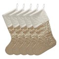 Miniatyrbillede 1 af 5: Jute Julepynt til Pejsen, Juledekoration DIY Håndværk, Hør (5 stk., Hør Farve)