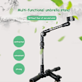 Miniatyrbild 4 av 5: Paraplyhållare, Universal 360 Justerbar Cykelparaplyhållare Rullstolsfäste Cykel Rullstol Svängbar Paraplykoppling För Vagn, Barnvagn