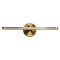 Miniatyrbillede 1 af 3: 1 stk Vandafvisende Spejllys Badeværelse Led Lys Væghængt Lys Lampe Guld Bronze 30x11x11cm Gold Bronze 30x11x11cm