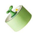 Miniatyrbillede 2 af 3: Automatisk Vandskål Hvalpe Vanddispenser Hundevandfontæne Hundedrikkefontæne Kæledyrs Drikke Skål Green 20X20cm