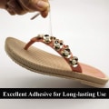 Miniatyrbilde 4 av 5: 8 stk Usynlige Skoinnsatser, Skostroppgrep, Sling Skogrep for Sandaler Slingrygger, Klar, Limte Mini-grep, Klem Beskyttelse