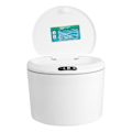 Miniatyrbillede 3 af 3: Intelligent Sensor Bil Affaldsspand Plastik Affaldsbeholder Skraldespand Hvid 18X18CM White 18X18CM