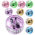 Miniatyrbillede 2 af 4: 10 stk LED Yo-yo Legetøj Lys Op Yo-yo Responsiv Bold Legetøj Sjov Underholdende Legetøj (tilfældig Farve)Tilfældig Farve5X5X3CM Random Color 5X5X3CM