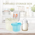 Miniatyrbilde 3 av 3: 3 stk Matbeholdere Formelbeholder Babymelkedispenser Mini Kapasitet Formelholder Stable Formelbeholder 9,5 * 8,5 cm 9.5*8.5cm