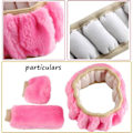 Miniatyrbild 1 av 5: RYI)*Vinterplysch rattmuff rosa överdrag fluffig ratt*