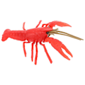 Miniatyrbillede 2 af 3: Havdyr Legetøj Kunstig Hummer Model Havdyr Figurer Hummer Skulptur Rød 11.5X8X3CM Red 11.5X8X3CM