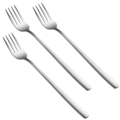 Miniatyrbilde 2 av 4: 3 stk. Rustfritt Stål Gaffler Lange Håndtak Bestikk Dessertgaffel Matgaffel Rustfritt Stål Bestikk Sølv Silver 10*2.5cm