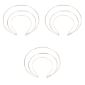 Miniatyrbilde 2 av 2: 3 stk Antikk Halo Hodebånd Krone Hårbånd Kvinne Kostyme Hodeplagg Hodeplagg 3 stk 22X20cm 3 pcs 22X20cm