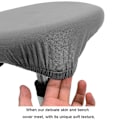 Pikkukuva 5 / 5: 2 kpl Kangas Toimisto Kokouskalusteet Tarvikkeet Jakkara Peite Pyöreä Baarijakkara Peitteet - Super Pehmeä Ja Pestävä Elastinen Jakkara Päällinen 3045cm ChGrey Grey