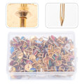 Pikkukuva 2 / 4: 194 kpl Foto- ja karttakynsiä Lippu-Tappi Koristeelliset Push-naulat Merkinnän Push-naulat Sekalaiset värit 1X1cm Assorted Color 1X1cm
