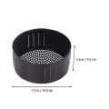 Miniatyrbillede 3 af 3: 1 stk Luftfryser Madkurv Drænkursv Bakke Bagning Kurv Friturestegningskurv (sort)Sort19X9.3CM Black 19X9.3CM