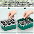 Miniatyrbillede 3 af 3: Indendørs Drivhus Propagator Mini Drivhus Vinduekarmsæt Kompatibel Med Frøplante Spiring (12 Pie