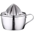Miniatyrbilde 1 av 3: Manuell Saftpresser Multifunksjonell Rustfritt Stål Appelsinjuicepresser Bærbar Sitrusfruktjuice Maskin Silver