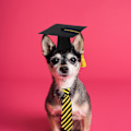 Miniatyrbild 4 av 4: 1 Set Graduation Kläder för Hundar - Söt Doktorhatt och Slips - Stripe 16.5X16.5 Stripe 16.5X16.5X8CM
