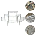 Miniatyrbilde 3 av 3: Bryllupskake Stativ Lagdelt Cupcake Stativ Godteri Gave Display Stativ Cupcake Servering Fat Kakeholder Stativ Transparent 39.5X15.75X12CM Transparent 39.5X15.75X12CM