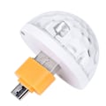 Miniatyrbillede 4 af 5: 5V 5W RGBW Mini USB Discolampe med Mobiltelefonadapter (til Android)_RY