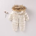 Miniatyrbilde 2 av 4: Baby En-delt Dunjakke Ned En-delt Tykkere Barnedunantrekk 90cm beige beige 90cm