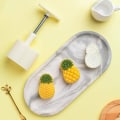 Miniatyrbillede 5 af 5: Månekakeform 50g Ananas Lotus Stempler Håndtryk Månekakeform Værktøj  og kan vaskes i hånden for nem rengøring
