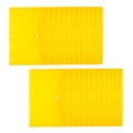 Pikkukuva 3 / 3: 24 kpl Kirjekuori Tiedostojen Järjestäjä Napilla Läpinäkyvä Tiedosto Kirjekuori Kansio (keltainen) Yellow 33x23x0.5cm