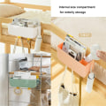 Miniatyrbilde 5 av 5: Sengside Organizer Oppbevaring Henger som Seng Oppbevaring Tilbehør Håndlist Multi Lommer for Sovesal Køyeseng Hylle