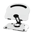 Miniatyrbilde 2 av 4: Stasjonær 360° roterbar nettbrettstativ sammenleggbart aluminiumslegeringsstativ iPad-stativ_xrzi Multiple colors