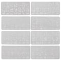 Pikkukuva 1 / 3: 8 kpl Kynsisetti Kynsi Taide Stenssit Leimaussetti Kynsi Leimaus Malli Manikyyri Leimaussetti Kynsi Leima White 12X6cm