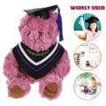 Miniatyrbilde 3 av 5: Graduation Bear Plysjbjørn Dukke Barn Plysjbjørn Leke Tegneserie Plysjbjørn Gave Lilla 20X17CM Purple 20X17CM