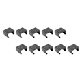Pikkukuva 3 / 3: 10 kpl Osiollisen Sovan Kiinnikkeitä Kohdistuspuristimia Ulkokalusteiden Kiinnikkeitä Musta 5,25X3CM Black 5.25X3CM