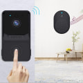 Miniatyrbillede 4 af 5: Trådløs Videodørklokke - Videodørklokke med Kamera, WiFi Smart Klokke med Nattesyn, Bevægelsesdetektor, Ansigtsgenkendelse, Cloud