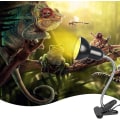 Miniatyrbillede 4 af 5: Skildpaddelampe Varmelampe til Skildpadder med Timer 360° Rotations Uvb Lys til Skildpadder Blind Slanger osv.