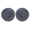 Miniatyrbillede 1 af 2: 2 stk. Hjul Lejer Sammensat Trinse Fast Trinse Udskiftning Trinse Hjul Kabel Trinse Hjul Sort 10 Black 10.5X10.5X2.5CM