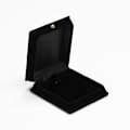Miniatyrbillede 4 af 5: 1 x Fløjl Halskæde Kæde Smykke Display Case Holder Organizer - Sort  kan også opbevare ring, øreringe og andre småting