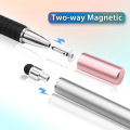 Miniatyrbilde 4 av 5: 4 stk. kapasitive styluspenner 2 i 1 magnetisk disk-stylus med hette, universell berøringsskjerm-penn for iPads, nettbrett, iPhone, Android