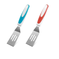Miniatyrbillede 1 af 5: 2 stk. Mini Serveringsspatel Rustfrit Stål Serveringsspatel Lille Varmebestandig Kagespatel Nonstick Slidsespatel til Vending af Æg Madlavning Bagning