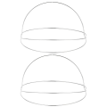 Miniatyrbillede 2 af 3: 2 stk. Krone DIY Base Enkel Pandebånd Tilbehør Hovedbeklædning Håndværk Fremstilling Prop Hvid 16x14.5cm White 16x14.5cm