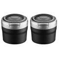 Miniatyrbilde 1 av 4: 2x Bærbar Askebeger Med LED-Lys Automatisk Koppbærer Askebeger Kompatibel Med Bil Røykløse Askebeger Biltilbehør