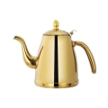 Miniatyrbillede 2 af 3: Varmebestandig Tekande Premium Rustfrit Stål Tekande Kung Fu Tekande Til Hjemmet ShopGolden23.2X13CM Golden 23.2X13CM