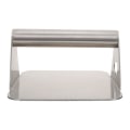 Miniatyrbild 1 av 4: Griddle Press Dumpling Degs Pressare Köksredskap Burger Smasher Sandwich Press Silver 14X14CM Silver 14X14CM