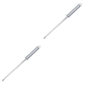 Miniatyrbillede 2 af 3: 3 stk. Rustfrit Stål Slibestav Professionel Slibemaskine Honing Stål Til Hjemmekokekunstnere 2 stk. 2pcs