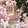 Miniatyrbilde 3 av 4: Ballonggirlandsett Macaron Ballong 4d Gullfolie Ballonger Sett Bryllup Babyshower Bursdagsfest D