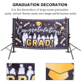 Miniatyrbild 4 av 5: 1 st Creative Graduation Party Banner Dekorativ Banner Bakgrundstyg 0001C180X97CM 001C 180X97CM