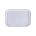 Miniatyrbild 1 av 3: Rektangulär Serveringsbricka i Plast, Icke-Livsmedel, Multifunktionell Melamin Frukt Bröd Kakbricka för Kök Restaurang (vit)Vit White