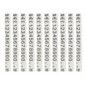 Miniatyrbilde 2 av 2: 10 stk Digitalt Visningsbrett Handlecenterrekvisita Reklame Nummer Etikett Skilt Mini Nummer Prissetting Transparent 7X0.5CM