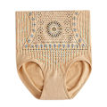 Miniatyrbilde 2 av 5: Høytaljet Shapewear for Kvinner med Rumpeheving og Magekontroll - Pustende og Formende - XLYellow XL Yellow