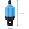 Miniatyrbillede 2 af 5: Professionel Paddle Kajak Ventiler Pumpe Adapter Paddle Board Adapter (1 stk., Blå)