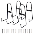 Miniatyrbillede 1 af 2: 4 stk. Metal Pladeholdere Multifunktionelle Display Stativer Metal Plade Stativer Sort 20X12X10CM Black 20X12X10CM